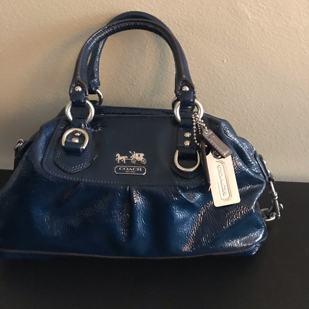 COACH patent leather handbag